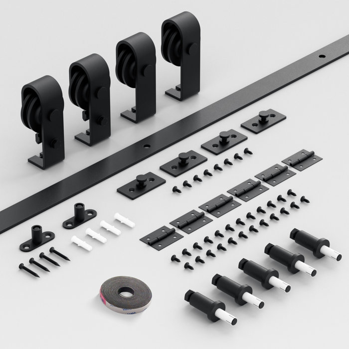 ATT Top Mount BiFold Sliding Double Barn Door Hardware & Reviews Wayfair